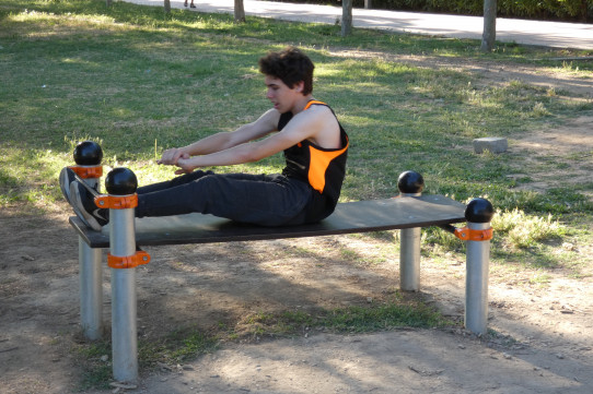 Banco abdominales individual Street Workout calistenia