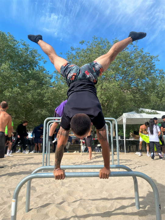 Paralelas bajas Street Workout calistenia