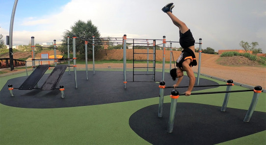 Paralelas Street Workout-calistenia