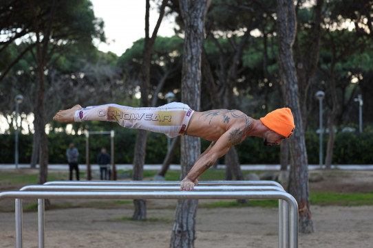 Paral·leles triples Street Workout Cal·listènia