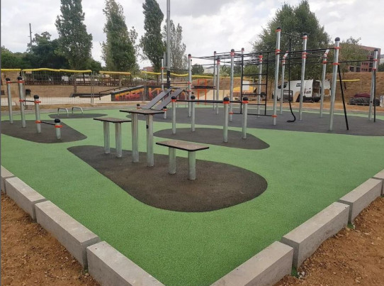 Plataforma saltos Street Workout Calistenia