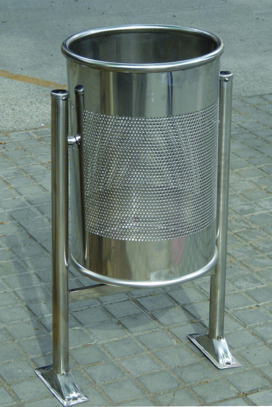 Stainless bar waste bin